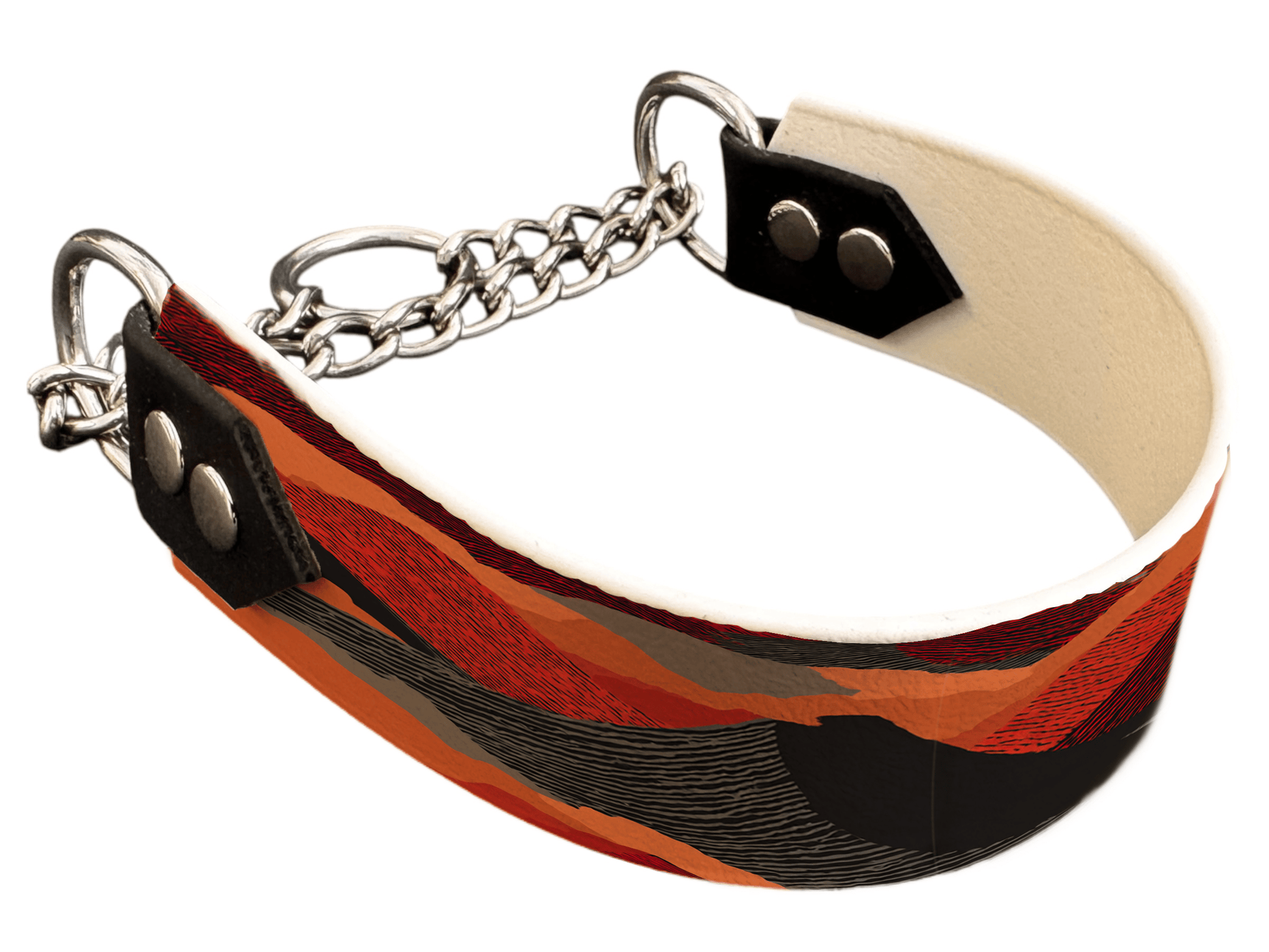 L'atelier du Fourmilier Martingales 40 422 Martingale pour chien en BioThane® imprimé – Collection paysage– 38mm