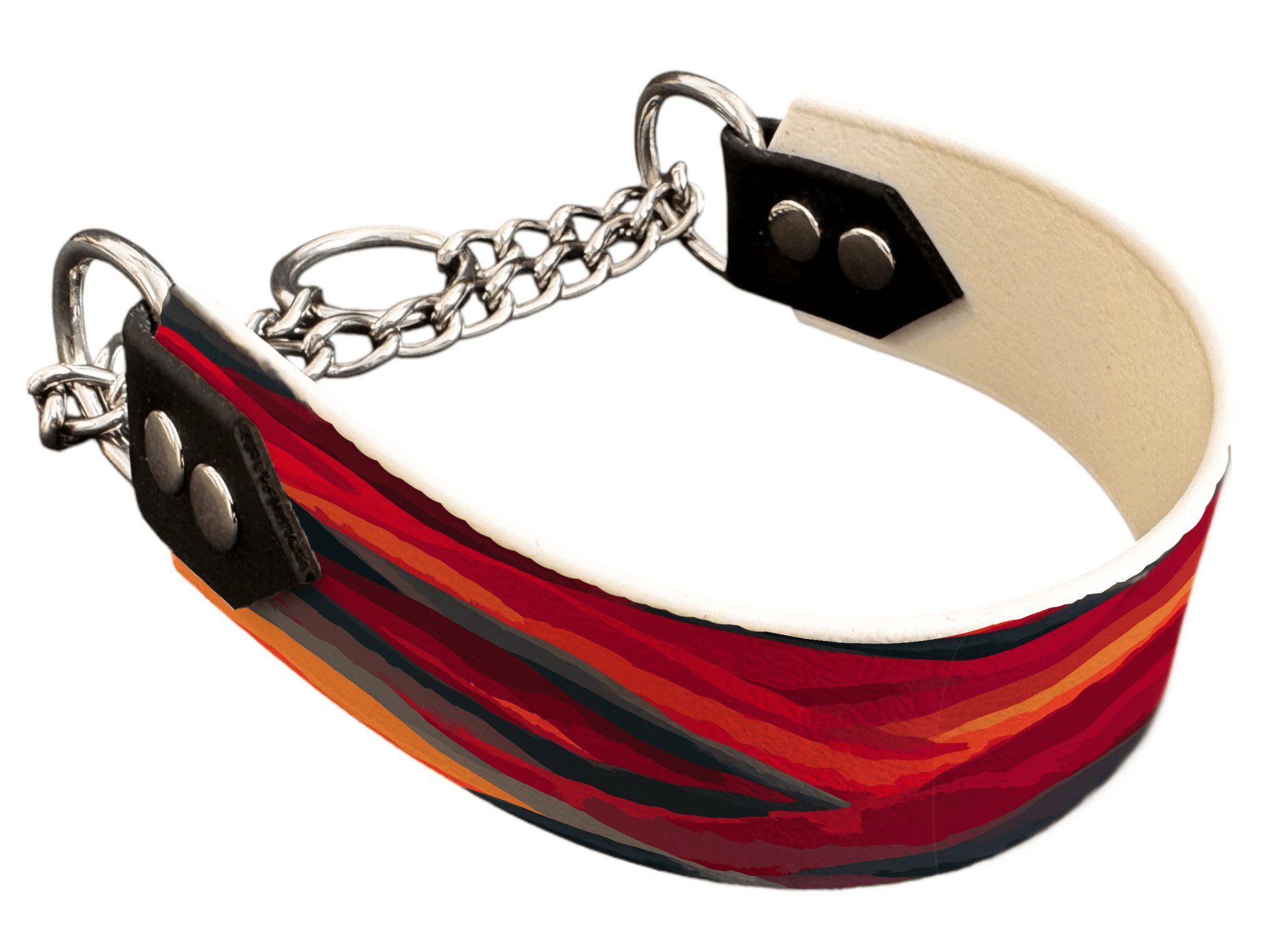 L'atelier du Fourmilier Martingales 40 423 Martingale pour chien en BioThane® imprimé – Collection paysage– 38mm