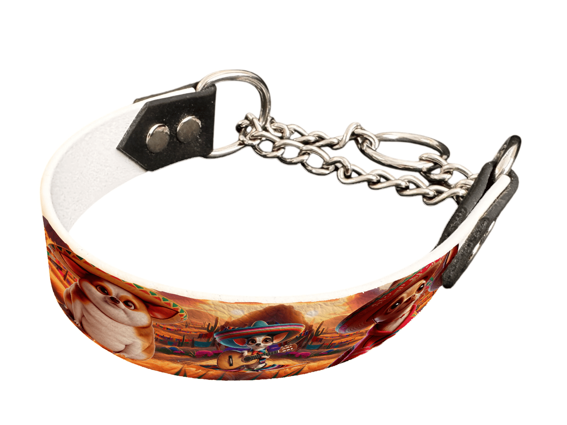 L'atelier du Fourmilier Martingales 41 Martingale pour chien en BioThane® imprimé – Collection chiens– 25mm