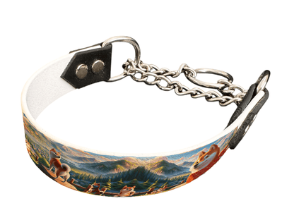 L'atelier du Fourmilier Martingales 42 Martingale pour chien en BioThane® imprimé – Collection chiens– 25mm