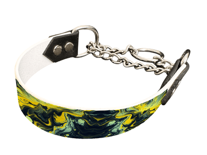 L'atelier du Fourmilier Martingales 5 Martingale pour chien en BioThane® imprimé – Collection abstrait – 25mm