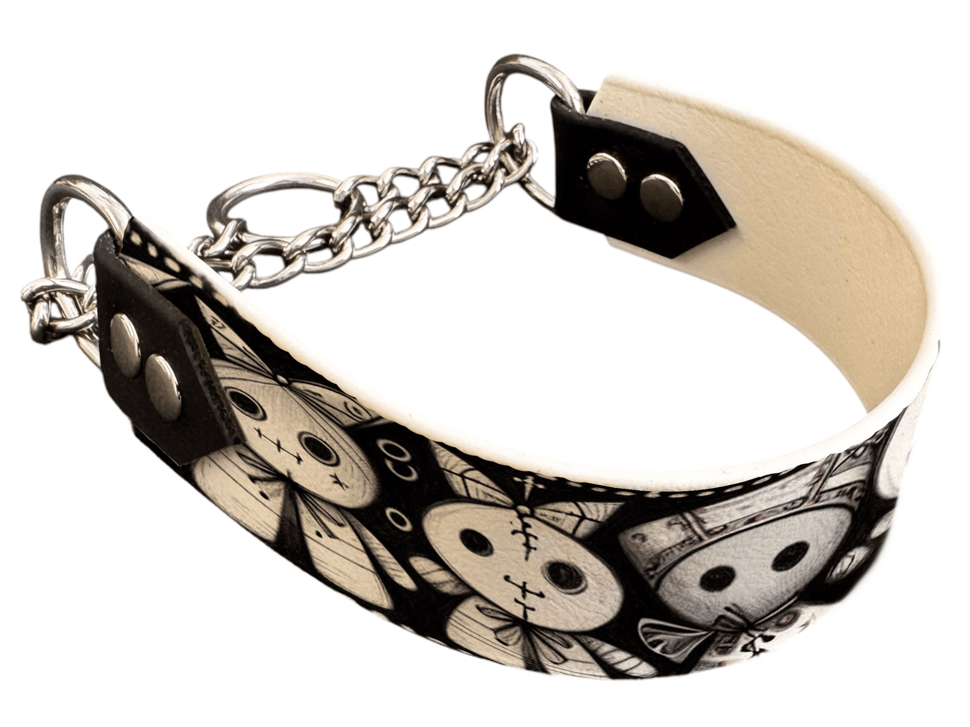 L'atelier du Fourmilier Martingales 56 Martingale pour chien en BioThane® imprimé – Collection Halloween– 38mm