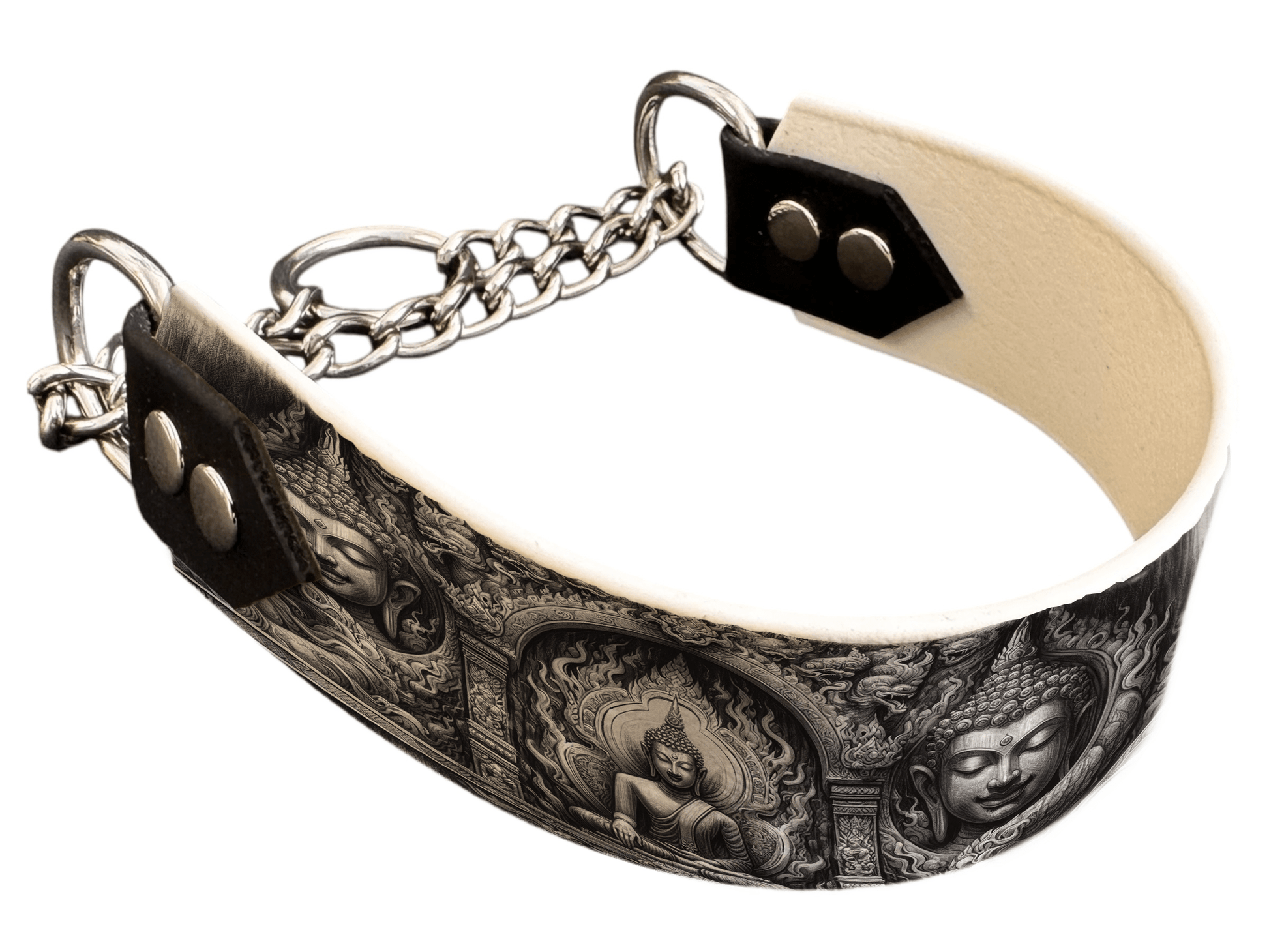 L'atelier du Fourmilier Martingales 59 Martingale pour chien en BioThane® imprimé – Collection Tribal – 38m