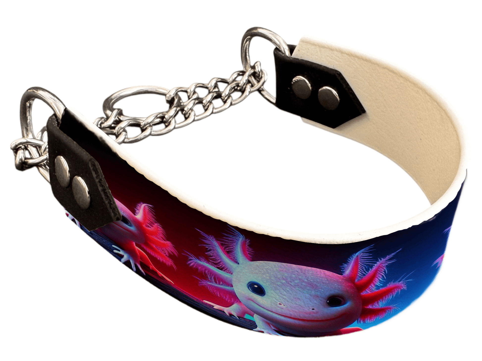 L'atelier du Fourmilier Martingales 64 Martingale pour chien en BioThane® imprimé – Collection animaux sauvages– 38mm