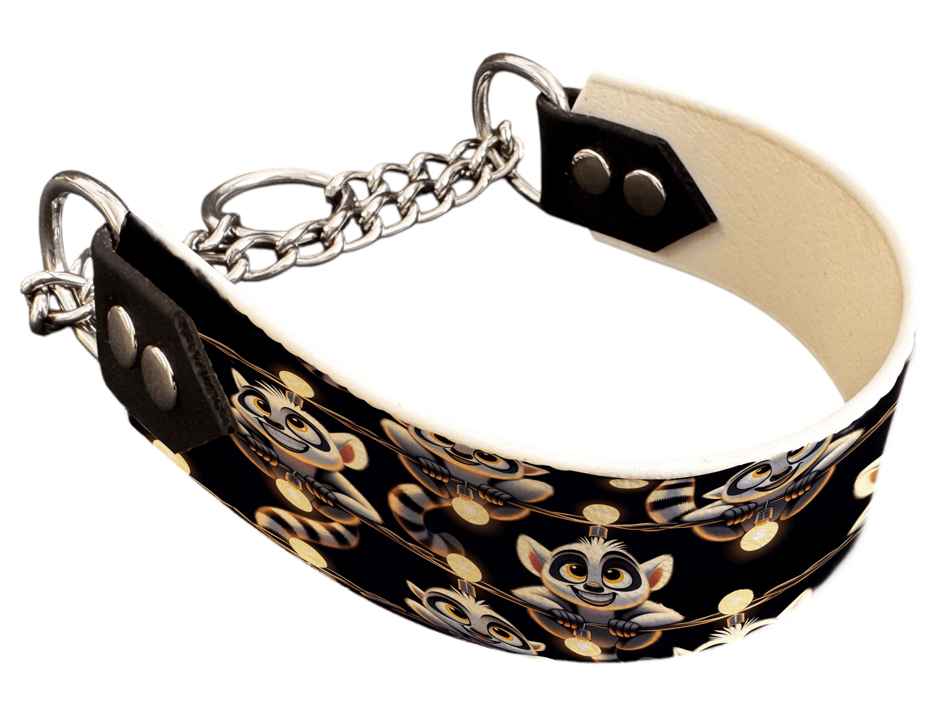 L'atelier du Fourmilier Martingales 75 Martingale pour chien en BioThane® imprimé – Collection animaux pop/kawaii – 38mm