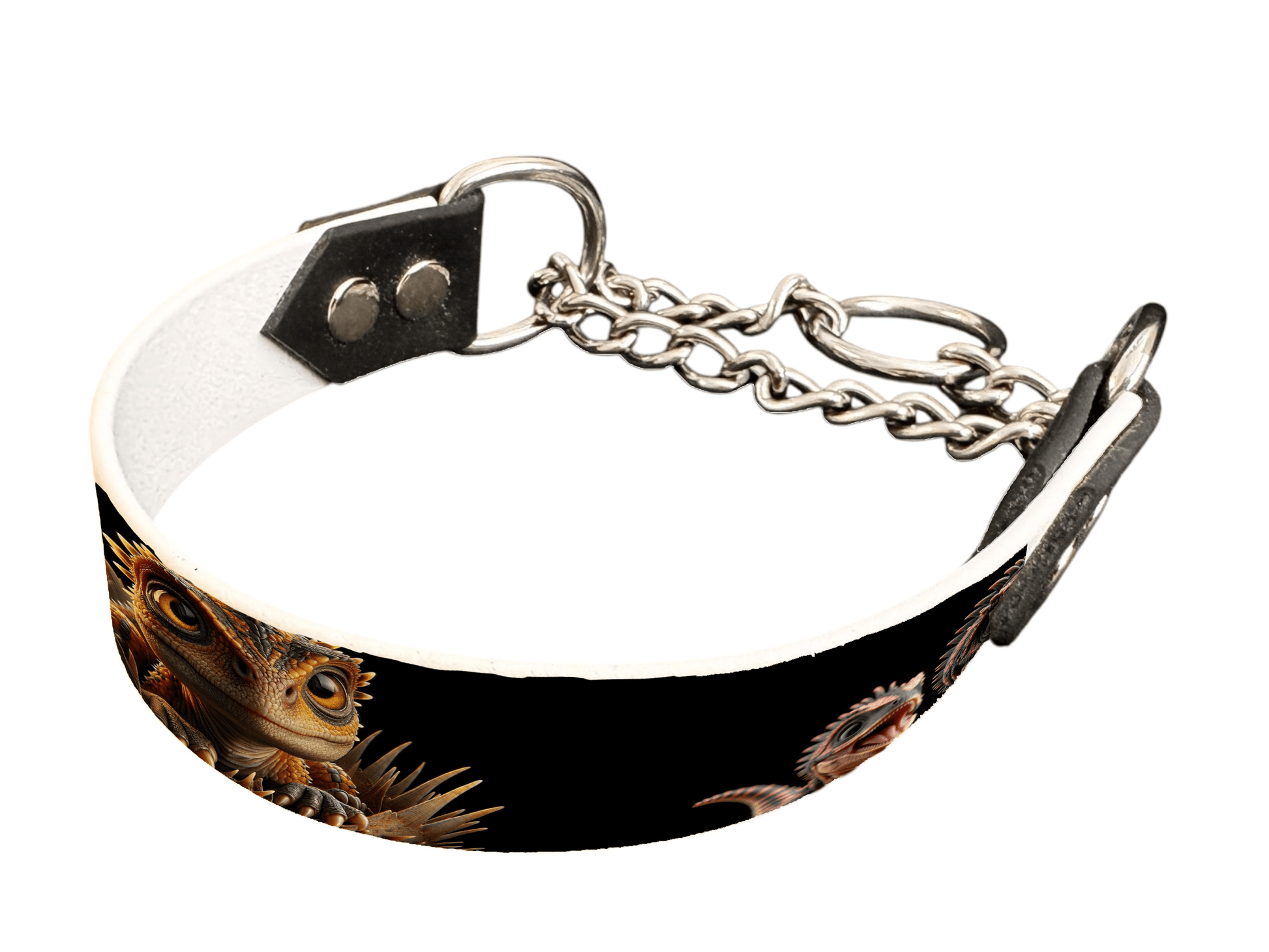 L'atelier du Fourmilier Martingales 79 martingale pour chien en BioThane® imprimé – Collection monstres et créatures imaginaires– 25mm