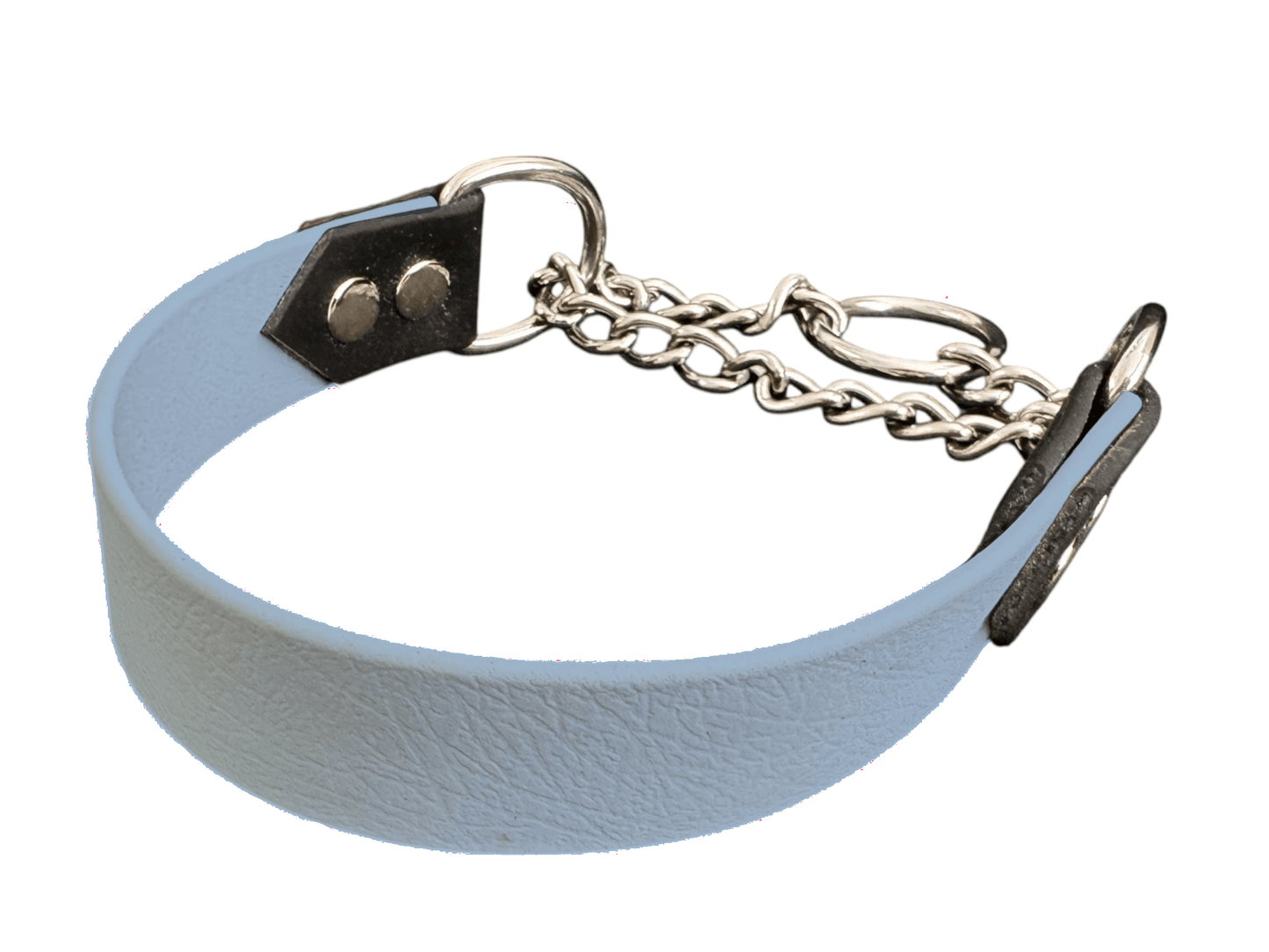 L'atelier du Fourmilier Martingales Bleu Polaire Collier Martingale large (25 mm)