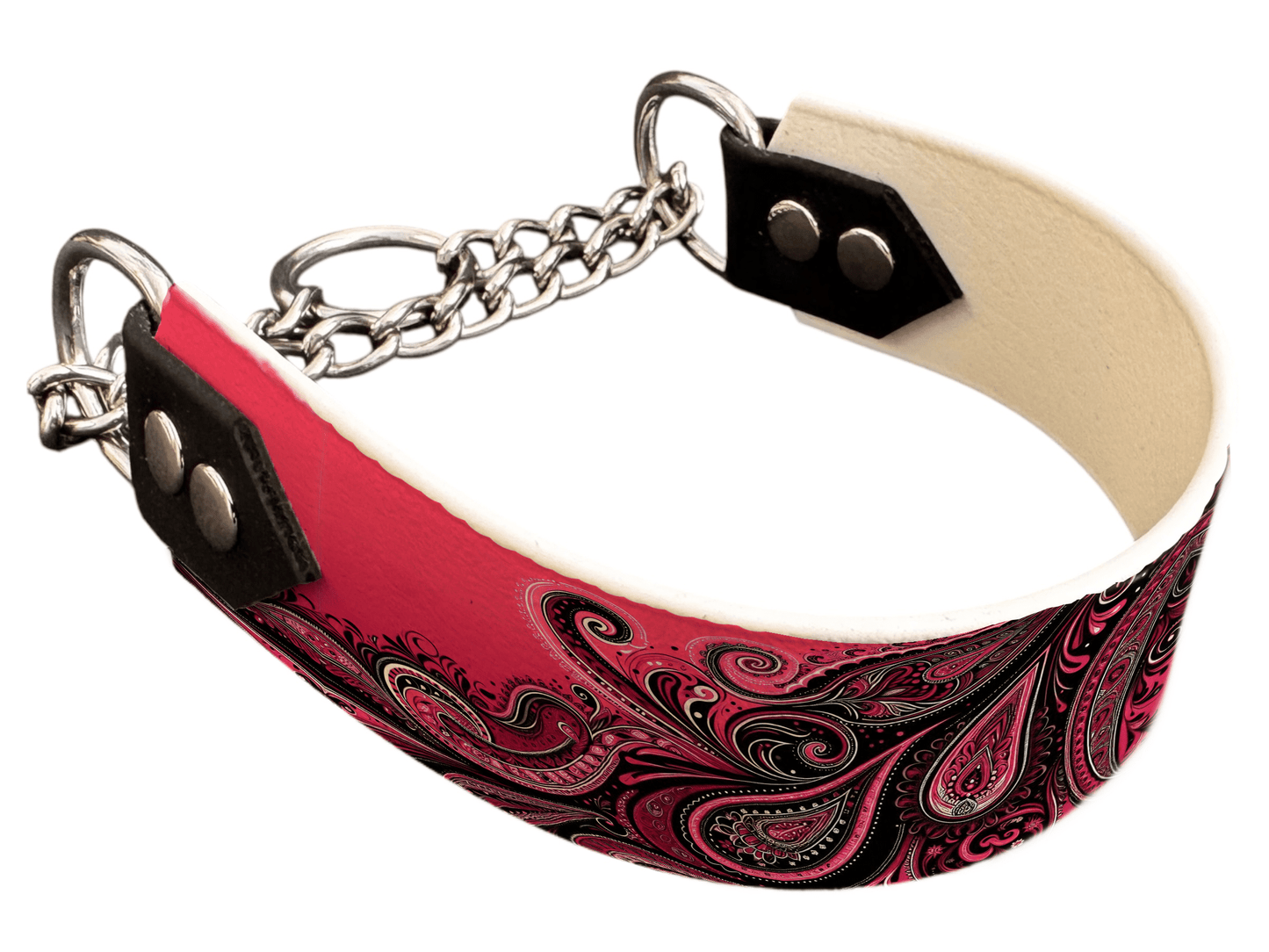 L'atelier du Fourmilier Martingales Martingale pour chien en BioThane® imprimé – Collection abstrait – 38mm