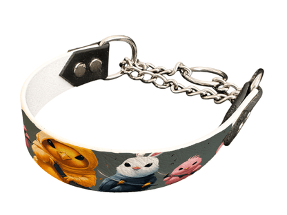 L'atelier du Fourmilier Martingales Martingale pour chien en BioThane® imprimé – Collection animaux pop/kawaii – 25mm