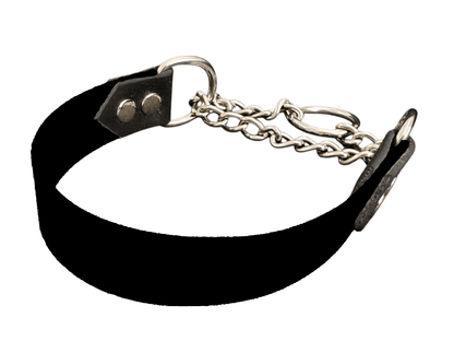 L'atelier du Fourmilier Martingales Noir Collier Martingale large (25 mm)