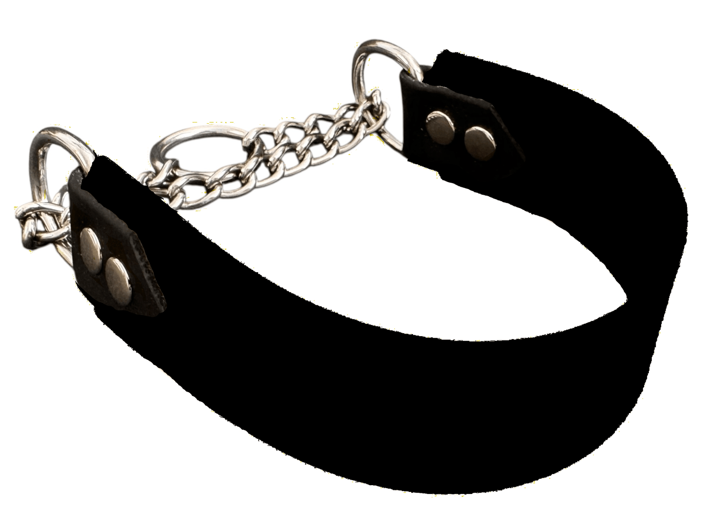 L'atelier du Fourmilier Martingales Noir Collier Martingale large (38mm)