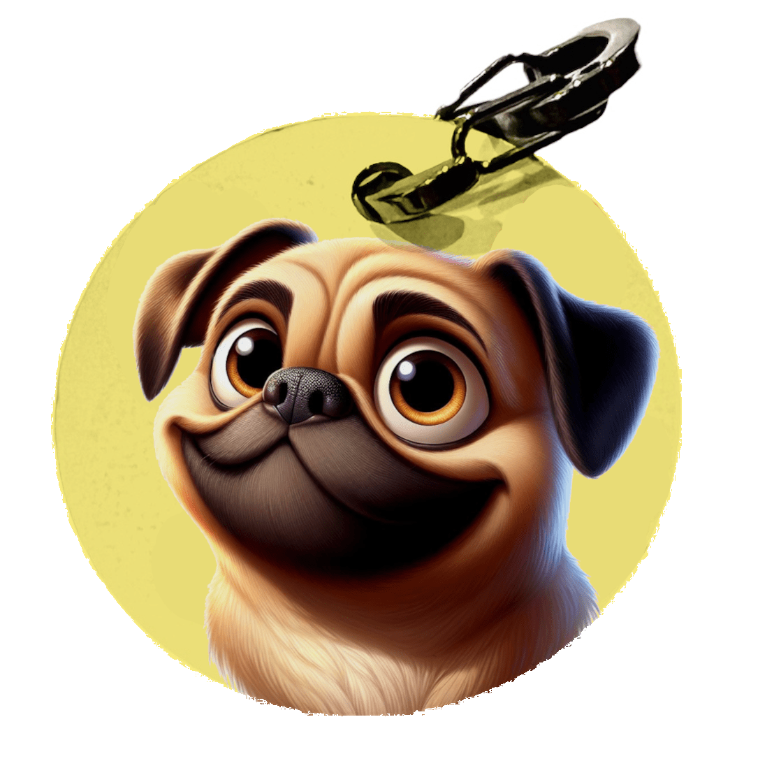 L'atelier du Fourmilier médaille Petite / Cartoon Médaille personnalisée pour Carlin