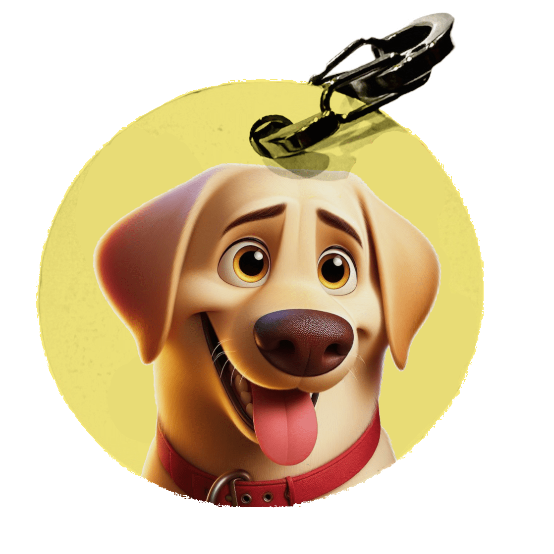 L'atelier du Fourmilier médaille Petite / Cartoon Offrez à votre Labrador une médaille unique, fabriquée en France