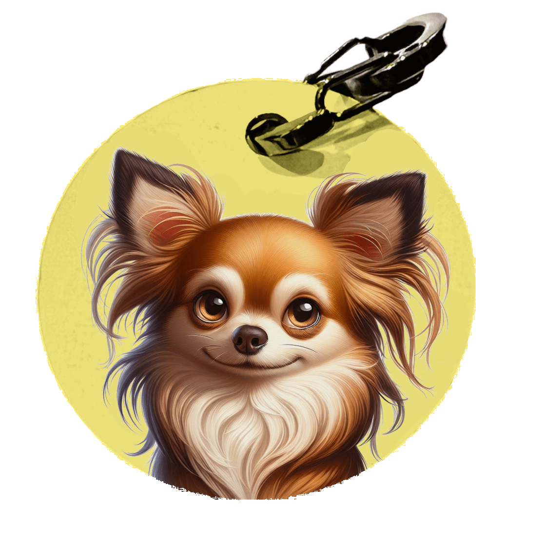 L'atelier du Fourmilier médaille Petite / Cartoon2 Médaille personnalisée Chihuahua - L’Atelier du Fourmilier