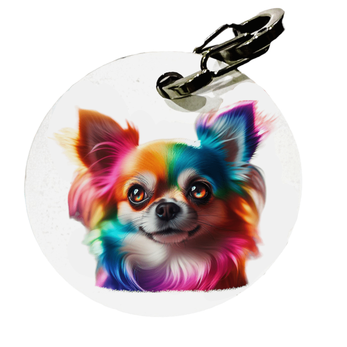 L'atelier du Fourmilier médaille Petite / Colorfull1 Médaille personnalisée Chihuahua - L’Atelier du Fourmilier