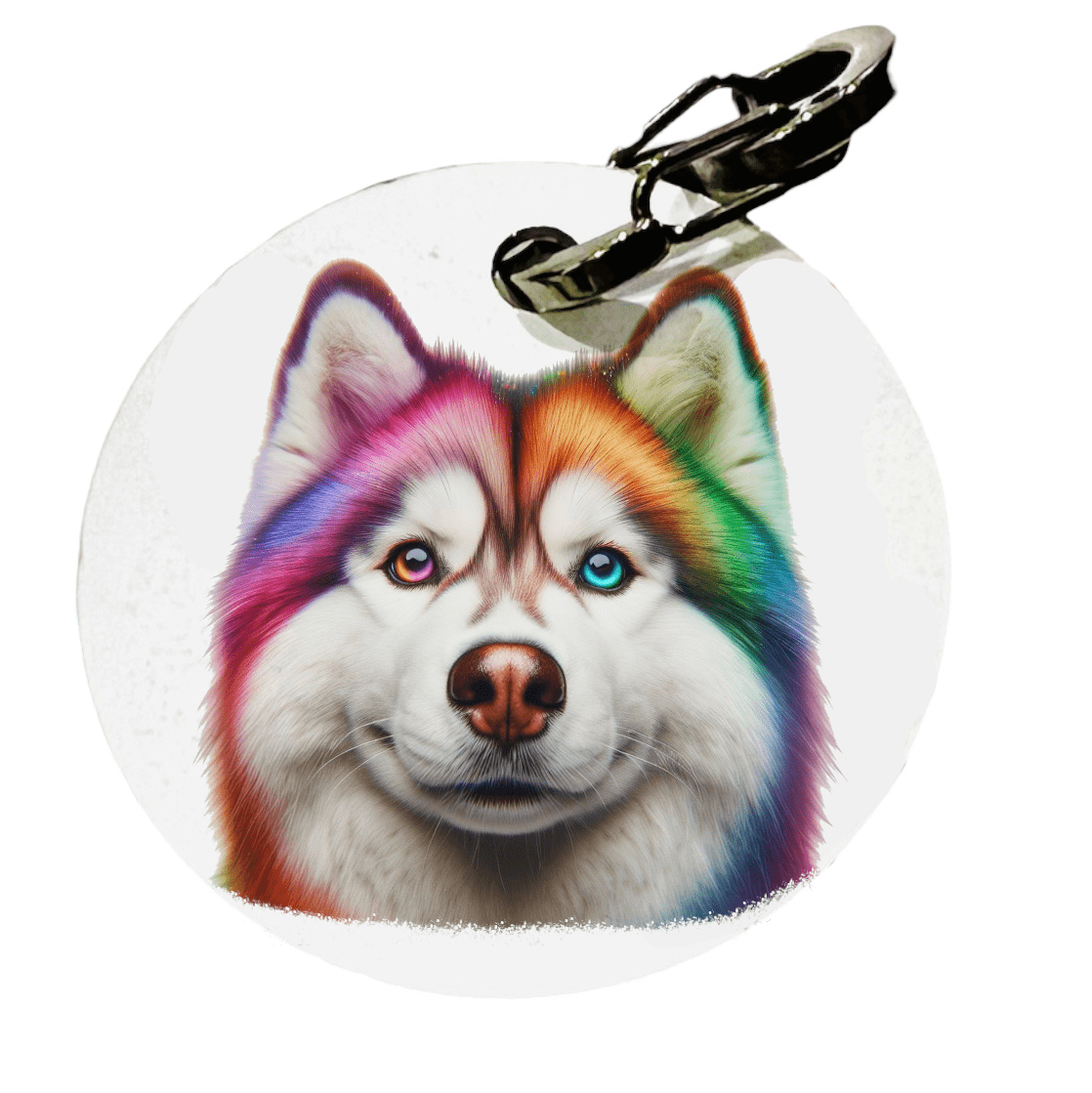 L'atelier du Fourmilier médaille Petite / Colorfull1 Médaille personnalisée Husky – Fabriquée en France