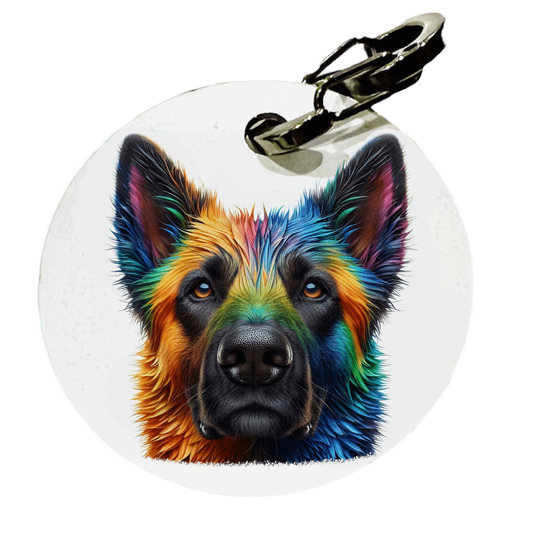 L'atelier du Fourmilier médaille Petite / Colorfull1 Médaille personnalisée Malinois