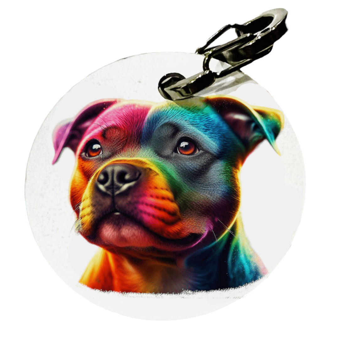 L'atelier du Fourmilier médaille Petite / Colorfull1 Médaille personnalisée pour American Staff