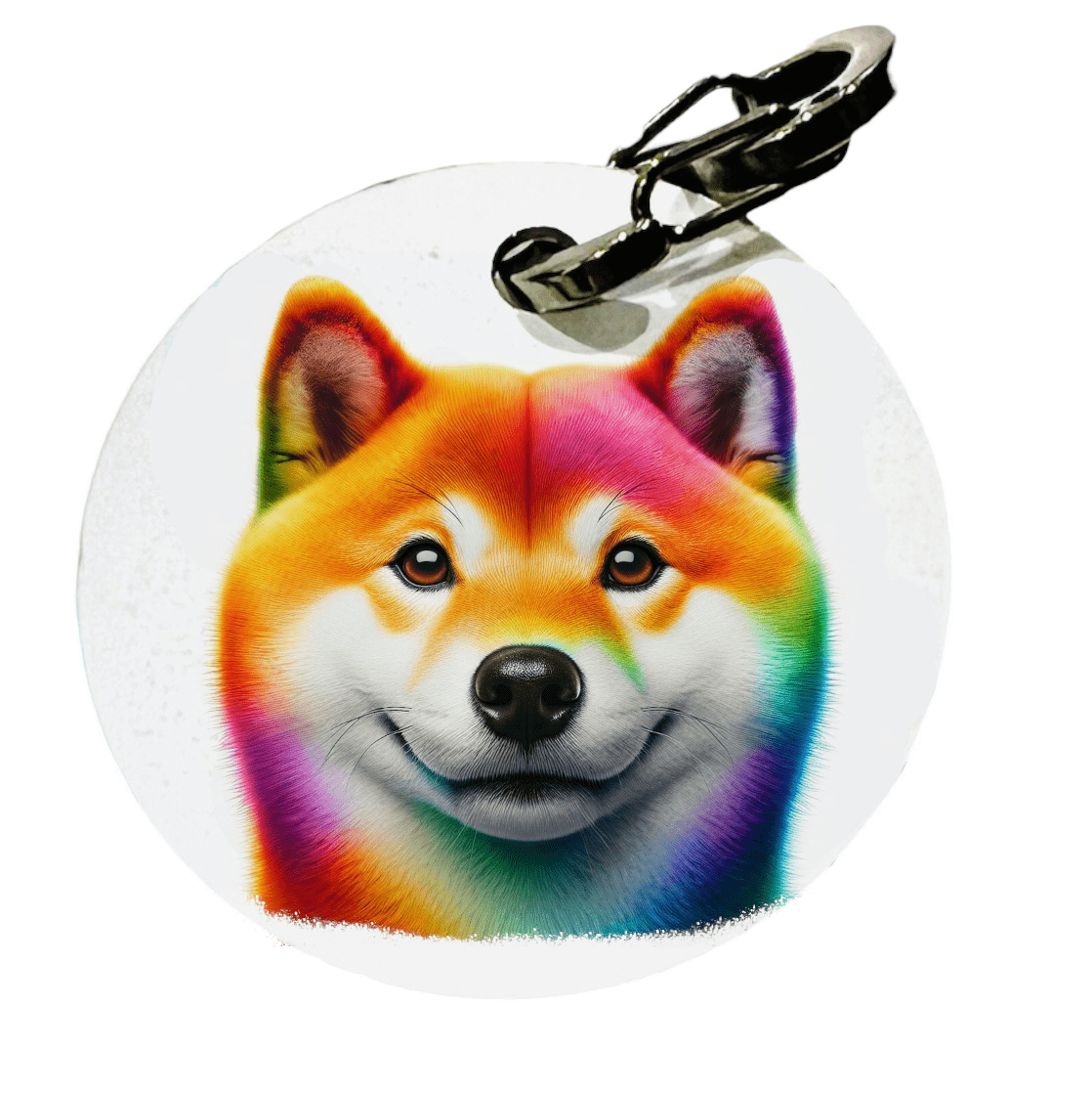 L'atelier du Fourmilier médaille Petite / Colorfull1 Médaille personnalisée pour Shiba Inu - L'Atelier du Fourmilier