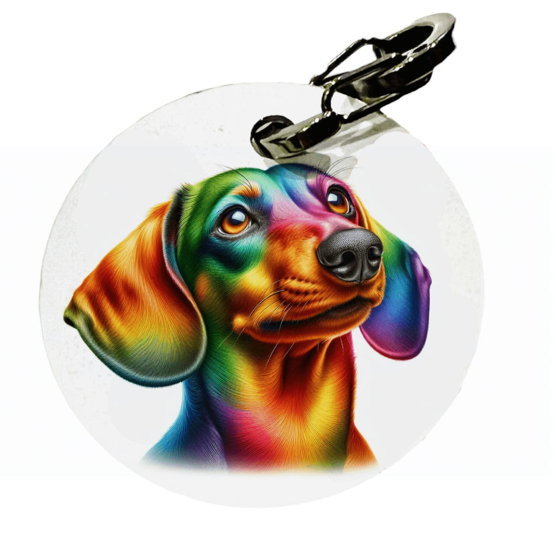 L'atelier du Fourmilier médaille Petite / Colorfull1 Médaille personnalisée pour Teckel – L'Atelier du Fourmilier