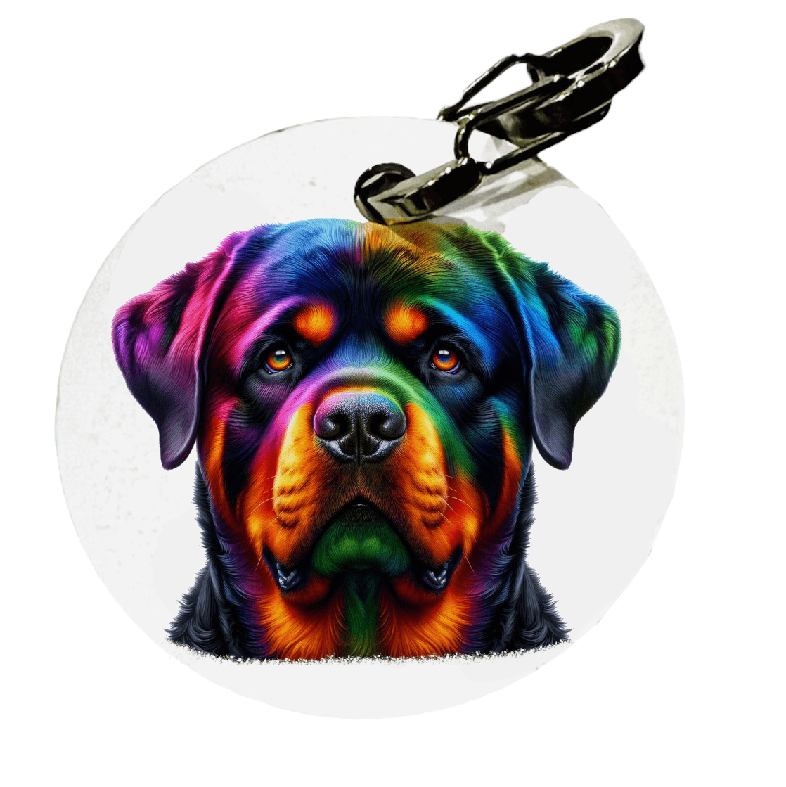 L'atelier du Fourmilier médaille Petite / Colorfull1 Médaille personnalisée Rottweiler – L'Atelier du Fourmilier
