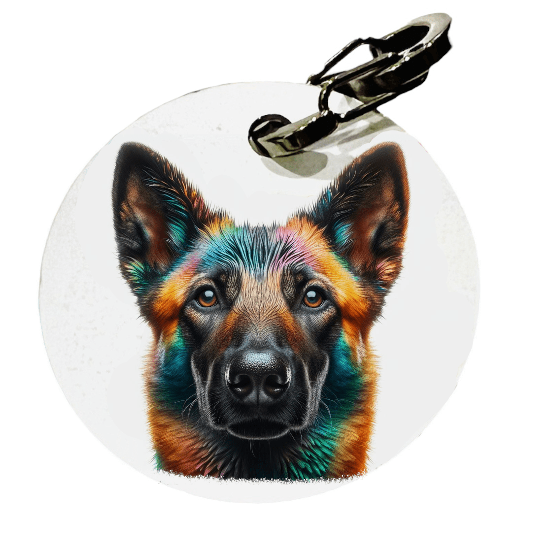 L'atelier du Fourmilier médaille Petite / colorfull2 Médaille personnalisée Malinois