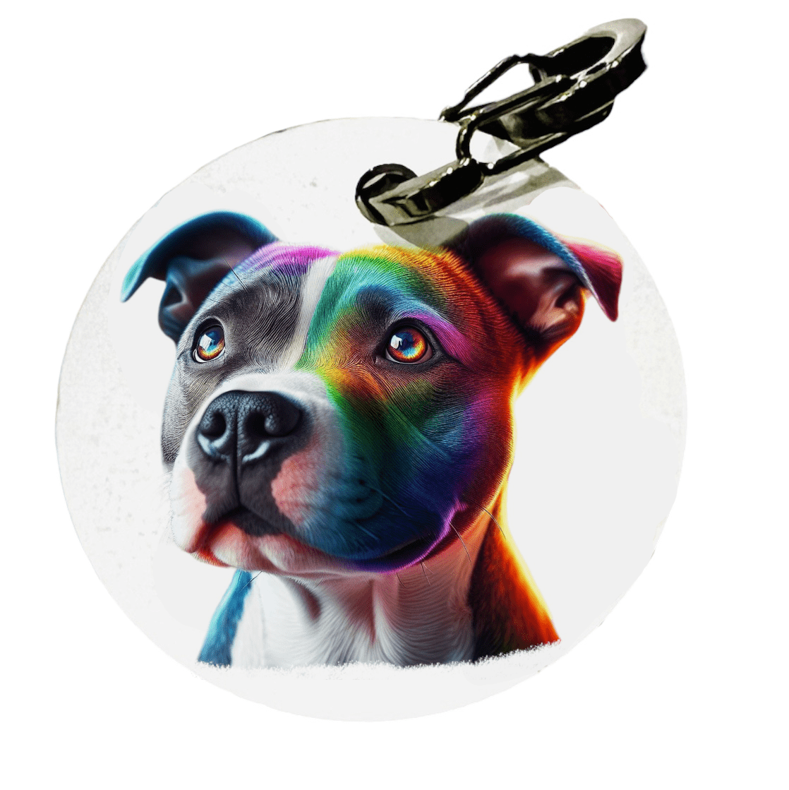 L'atelier du Fourmilier médaille Petite / Colorfull2 Médaille personnalisée pour American Staff