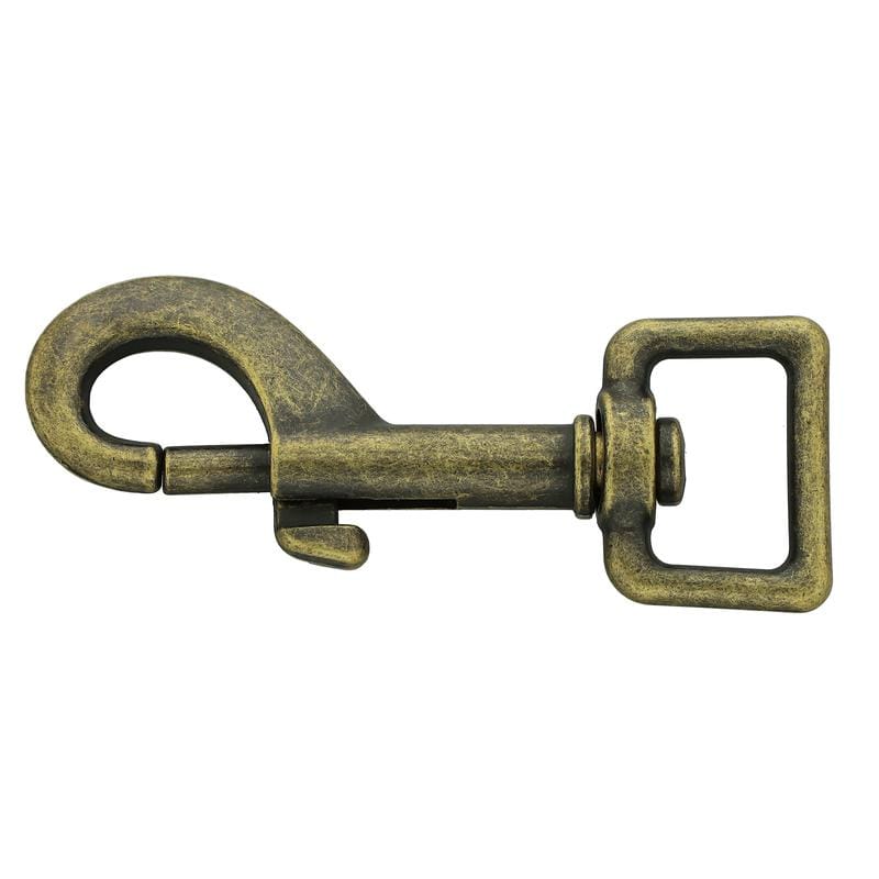 Atelier du Fourmilier Mousqueton Mousqueton bronze 20 mm – laiton antique – 76 mm – 197 kg