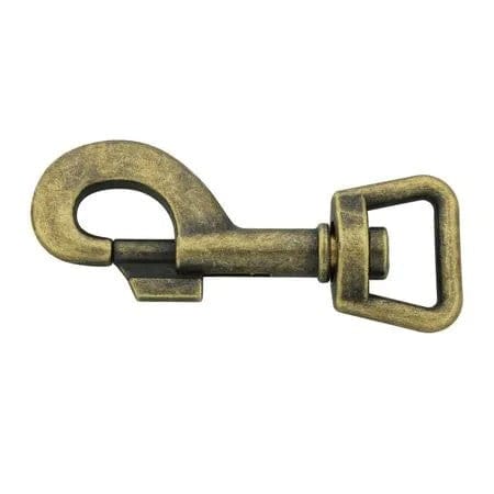 Atelier du Fourmilier Mousqueton Mousqueton bronze (laiton antique) – 25 mm – Bouclerie à l’unité