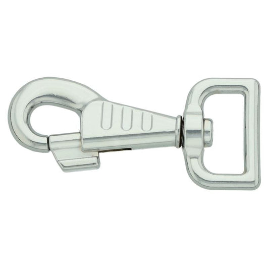 Atelier du Fourmilier Mousqueton Mousqueton décoré chrome – 25 mm – Bouclerie à l’unité