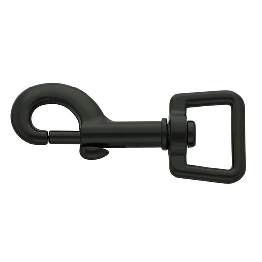 Atelier du Fourmilier Mousqueton Mousqueton noir mat 20 mm – 66 mm – charge de rupture 130 kg