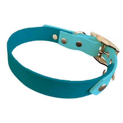 Collier Bicolore en BioThane®  19 mm – coloris personnalisable