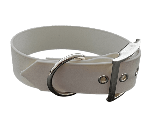 L'atelier du Fourmilier Promo Collier pour chien en BioThane® 38 mm – Silver 💎