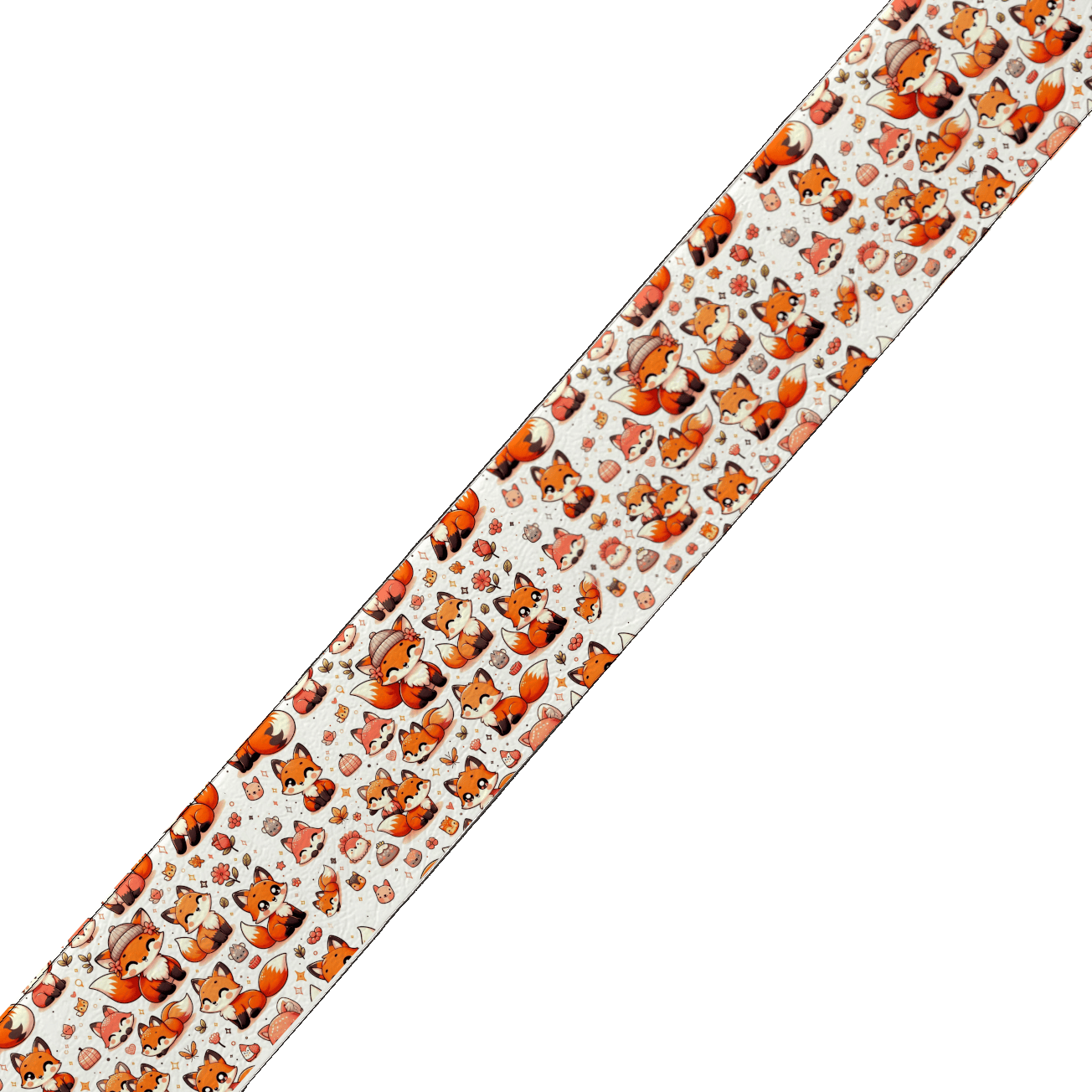 L'atelier du Fourmilier Promo Collier pour chien en BioThane® imprimé 38 mm – Motif Renards Mignons 🦊
