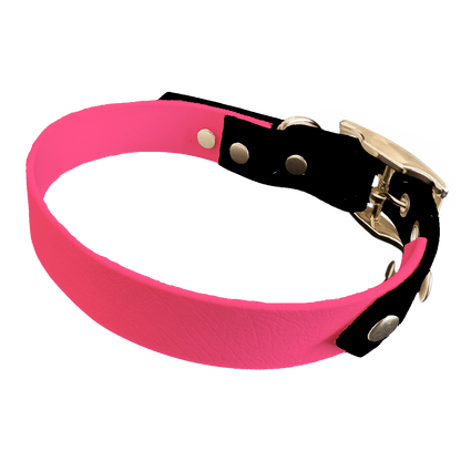 Collier Bicolore en BioThane®  19 mm – coloris personnalisable
