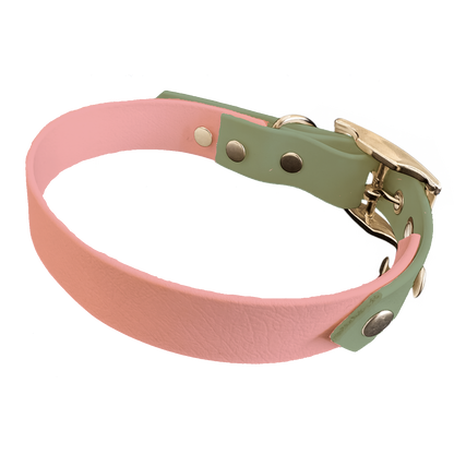 Collier Bicolore en BioThane®  19 mm – coloris personnalisable