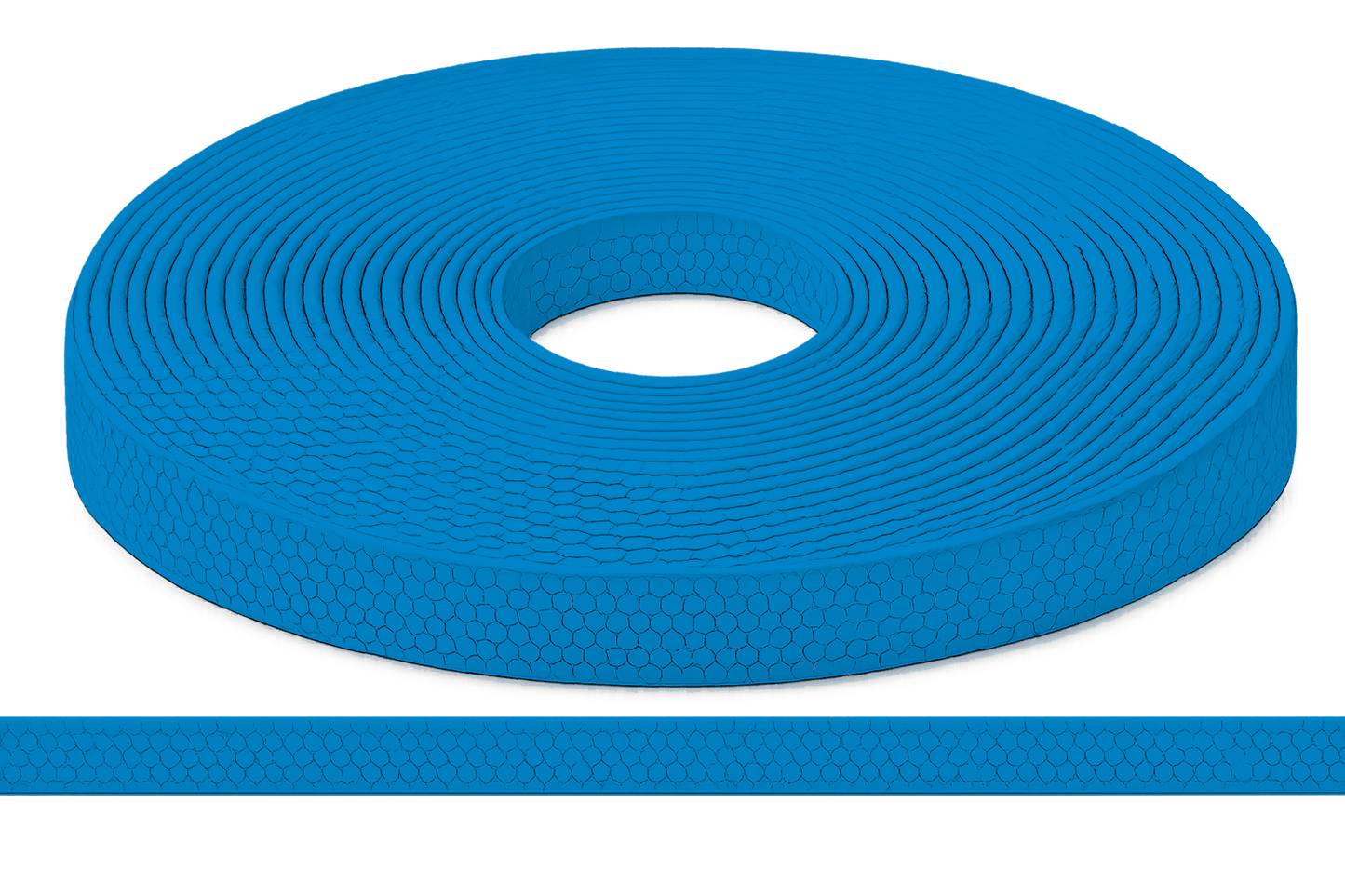 L'atelier du Fourmilier Sangle Hexa au mètre 20mm / Hexa Bleu clair Sangle HEXA au mètre – Imperméable, résistante et souple – 20, 25 et 38 mm