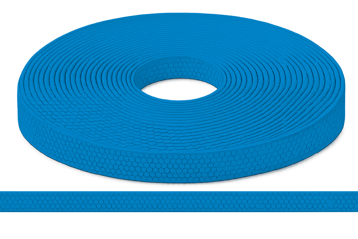 L'atelier du Fourmilier Sangle Hexa au mètre 20mm / Hexa Bleu clair Sangle HEXA au mètre – Imperméable, résistante et souple – 20, 25 et 38 mm