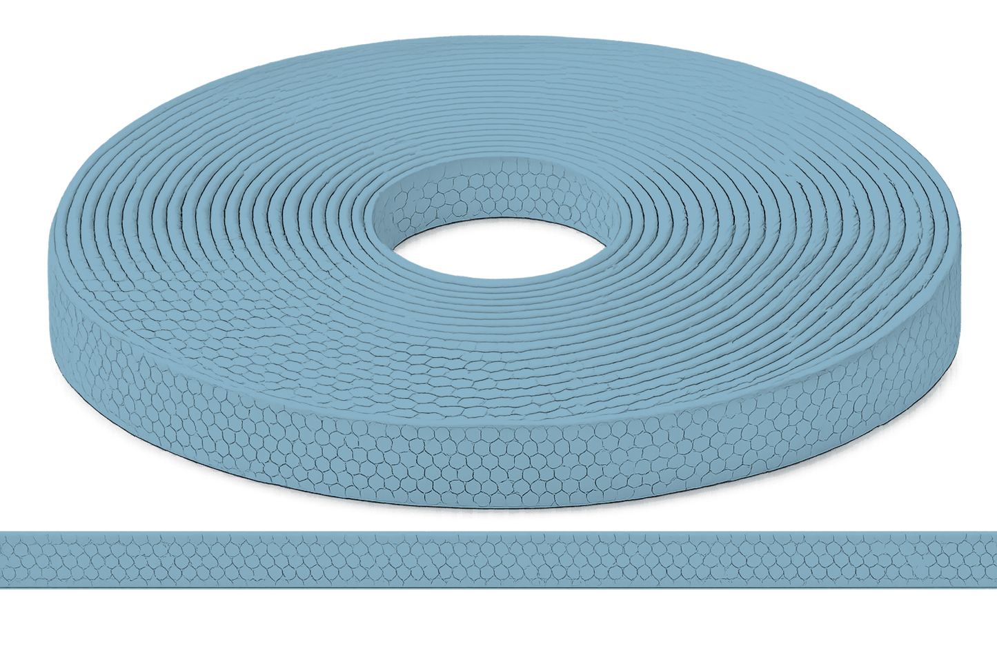 L'atelier du Fourmilier Sangle Hexa au mètre 20mm / Hexa Bleu froid Sangle HEXA au mètre – Imperméable, résistante et souple – 20, 25 et 38 mm