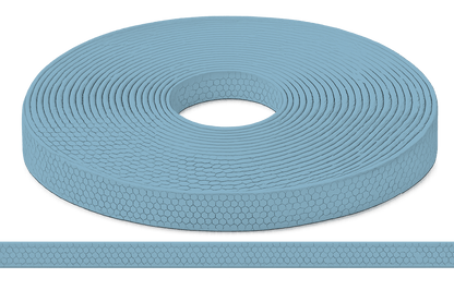 L'atelier du Fourmilier Sangle Hexa au mètre 20mm / Hexa Bleu froid Sangle HEXA au mètre – Imperméable, résistante et souple – 20, 25 et 38 mm
