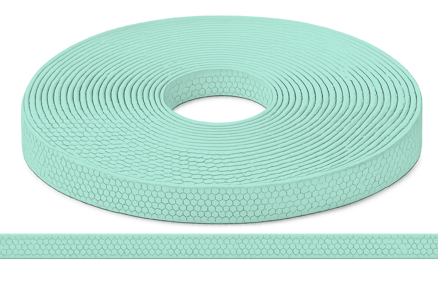 L'atelier du Fourmilier Sangle Hexa au mètre 20mm / Hexa Bleu pastel Sangle HEXA au mètre – Imperméable, résistante et souple – 20, 25 et 38 mm