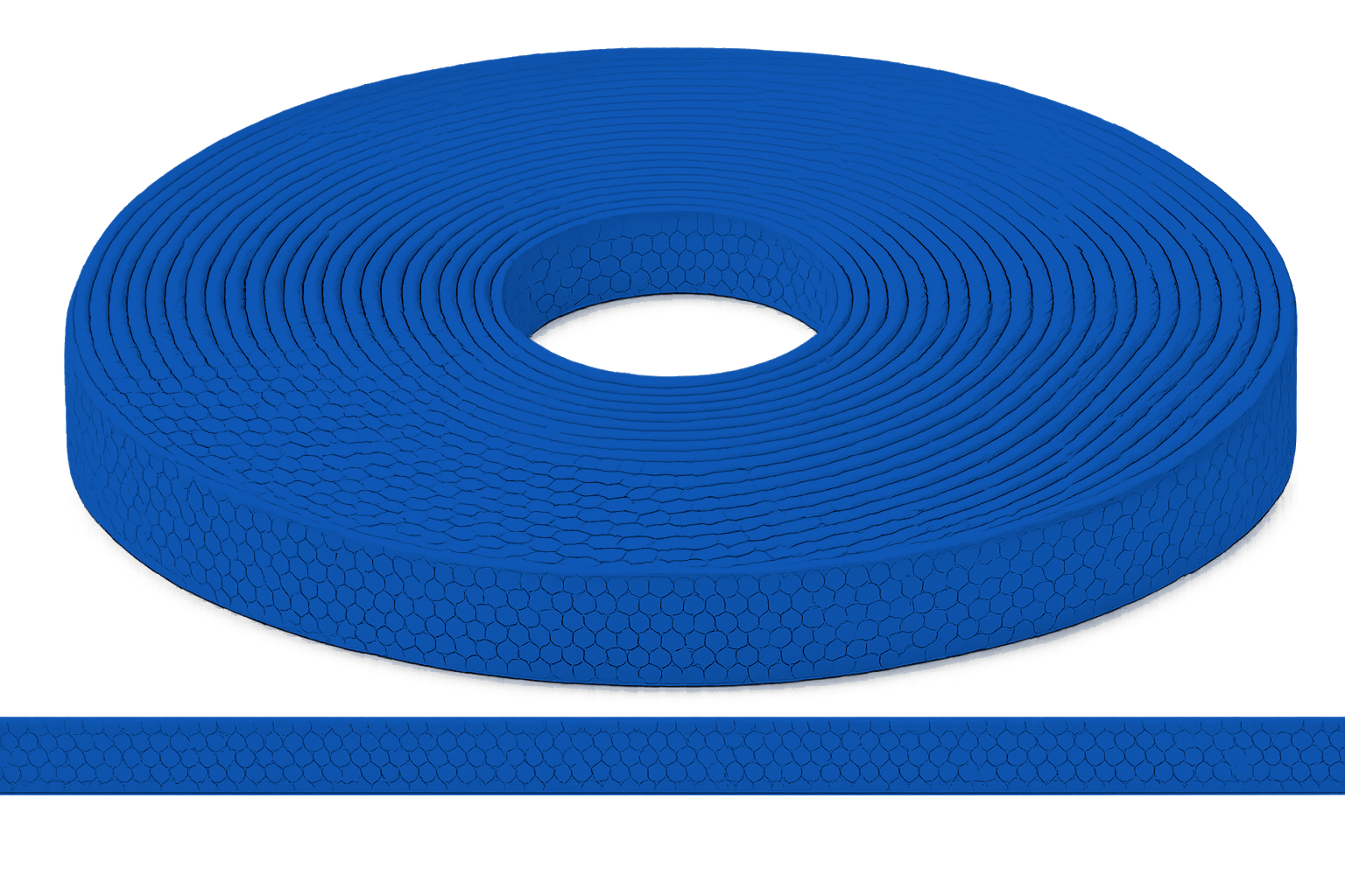 L'atelier du Fourmilier Sangle Hexa au mètre 20mm / Hexa Bleu Sangle HEXA au mètre – Imperméable, résistante et souple – 20, 25 et 38 mm