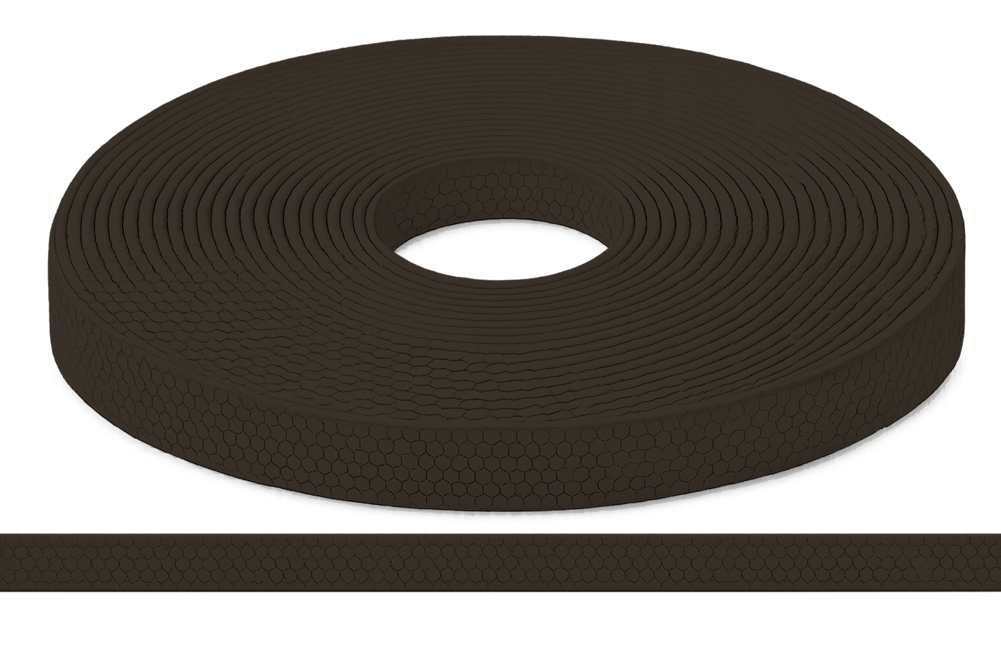 L'atelier du Fourmilier Sangle Hexa au mètre 20mm / Hexa Chocolat Sangle HEXA au mètre – Imperméable, résistante et souple – 20, 25 et 38 mm