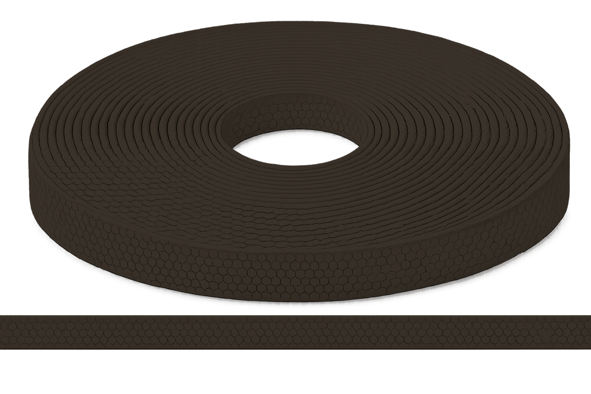 L'atelier du Fourmilier Sangle Hexa au mètre 20mm / Hexa Chocolat Sangle HEXA au mètre – Imperméable, résistante et souple – 20, 25 et 38 mm