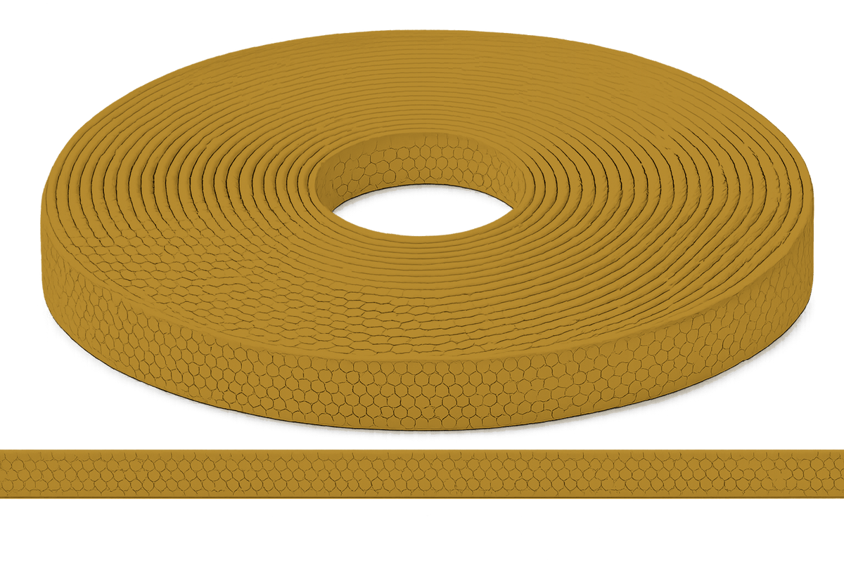 L'atelier du Fourmilier Sangle Hexa au mètre 20mm / Hexa Doré Sangle HEXA au mètre – Imperméable, résistante et souple – 20, 25 et 38 mm