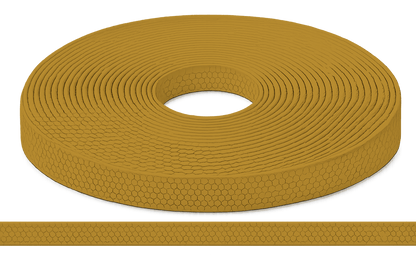 L'atelier du Fourmilier Sangle Hexa au mètre 20mm / Hexa Doré Sangle HEXA au mètre – Imperméable, résistante et souple – 20, 25 et 38 mm