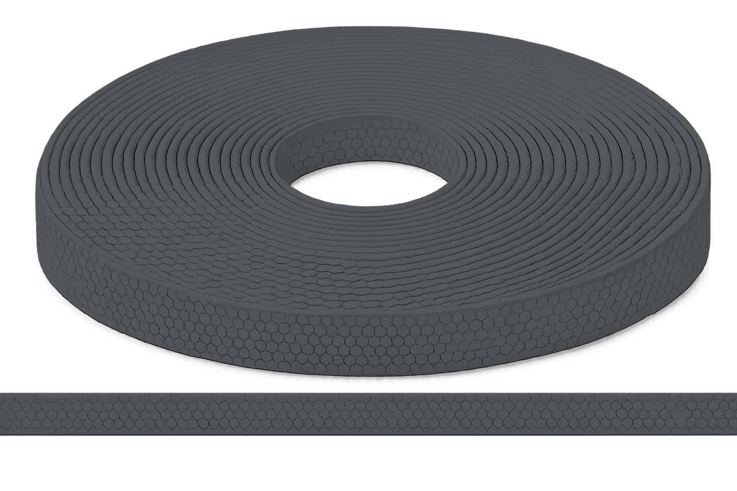 L'atelier du Fourmilier Sangle Hexa au mètre 20mm / Hexa Gris Sangle HEXA au mètre – Imperméable, résistante et souple – 20, 25 et 38 mm