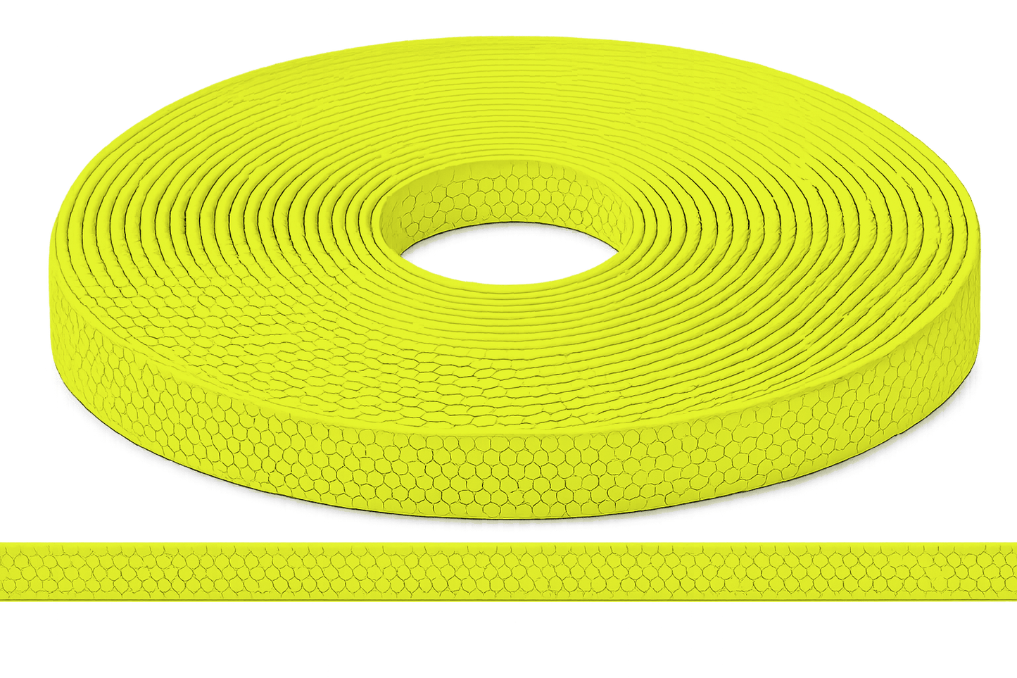 L'atelier du Fourmilier Sangle Hexa au mètre 20mm / Hexa Jaune fluo Sangle HEXA au mètre – Imperméable, résistante et souple – 20, 25 et 38 mm