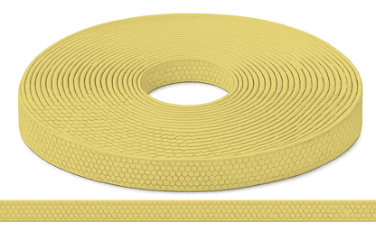 L'atelier du Fourmilier Sangle Hexa au mètre 20mm / Hexa Jaune pastel Sangle HEXA au mètre – Imperméable, résistante et souple – 20, 25 et 38 mm