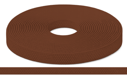 L'atelier du Fourmilier Sangle Hexa au mètre 20mm / Hexa Marron foncé Sangle HEXA au mètre – Imperméable, résistante et souple – 20, 25 et 38 mm